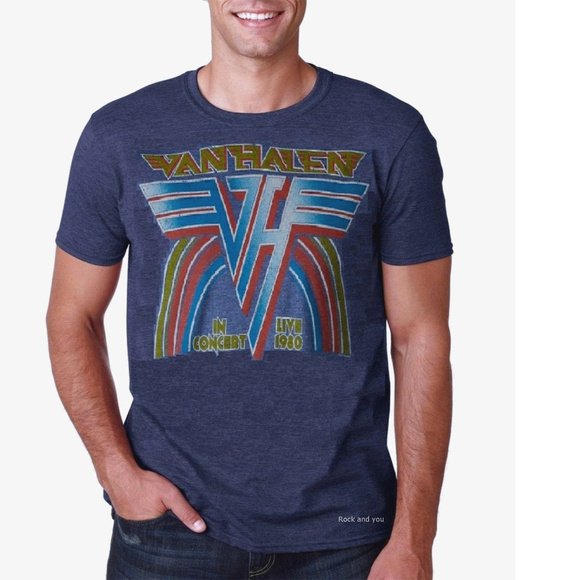 707 Other - Van Halen Tour 1980 metal rock T-Shirt 2XL NWT